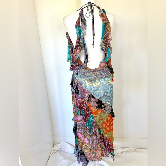 Zara Multicoloured Ruffle Floral Dress. - Picture 7 of 10